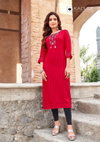 Albeli By Kadlee Rayon Weaving Designer Kurtis Wholesale Market In Surat
